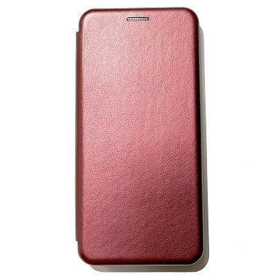 Чехол-книга на основе из силикона Book Case New 3D бордовый для Xiaomi Redmi Note 11 - фото 1 - id-p180982770