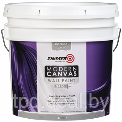 Краска Zinsser Modern Canvas,RUST-OLEUM® интерьерная самогрунтующаяся, база: Deeptone - фото 1 - id-p180983303