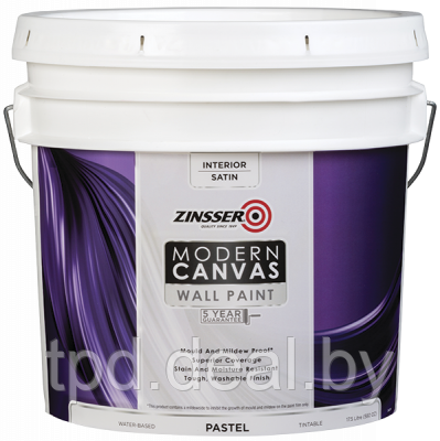 Краска Zinsser Modern Canvas,RUST-OLEUM® интерьерная самогрунтующаяся,база: Pastel