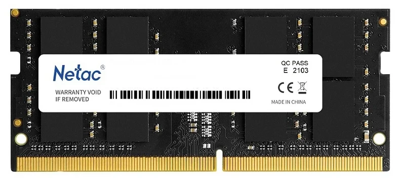 Оперативная память Netac Basic 16GB DDR4 SODIMM PC4-21300 NTBSD4N26SP-16
