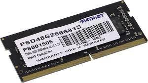 Оперативная память Patriot Signature Line 8GB DDR4 SODIMM PC4-21300 PSD48G266681S