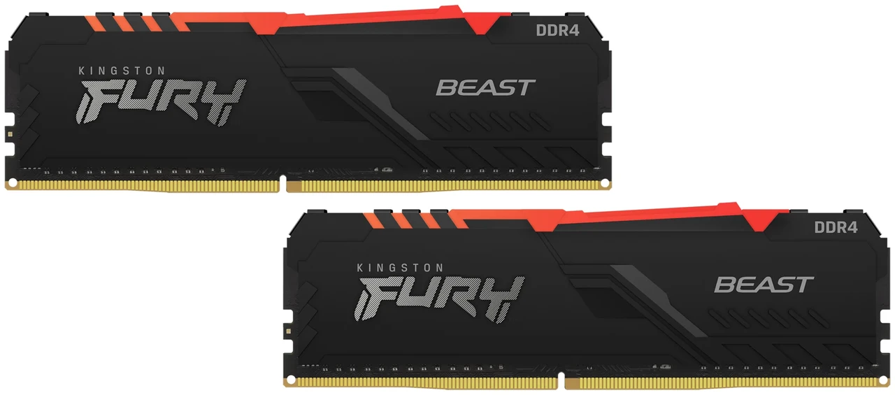 Оперативная память Kingston FURY Beast RGB 2x16GB DDR4 PC4-21300 KF426C16BB1AK2/32