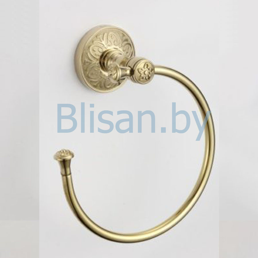 Держатель для полотенец кольцевой SAVOL золото S-005863В