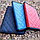 Папка для документов бизнес класса на молнии / экокожа (34x23 см) Черная с синей ниткой, фото 8