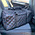 Дорожная сумка для путешествия / экокожа (50х23х23см ) Плечевой ремень Черная с черной ниткой, фото 6