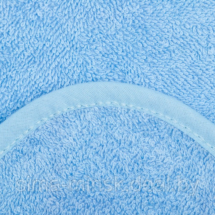 Полотенце уголок махровое Крошка Я, 75х75 см, цвет молочный/голубой, 100% хлопок, 360 г/м2 - фото 4 - id-p180993170