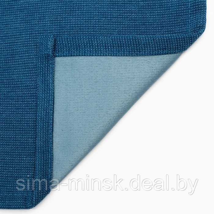 Штора портьерная Этель «Структурная», цвет синий, на шторной ленте, 250х265 см, 100% п/э - фото 5 - id-p180994060