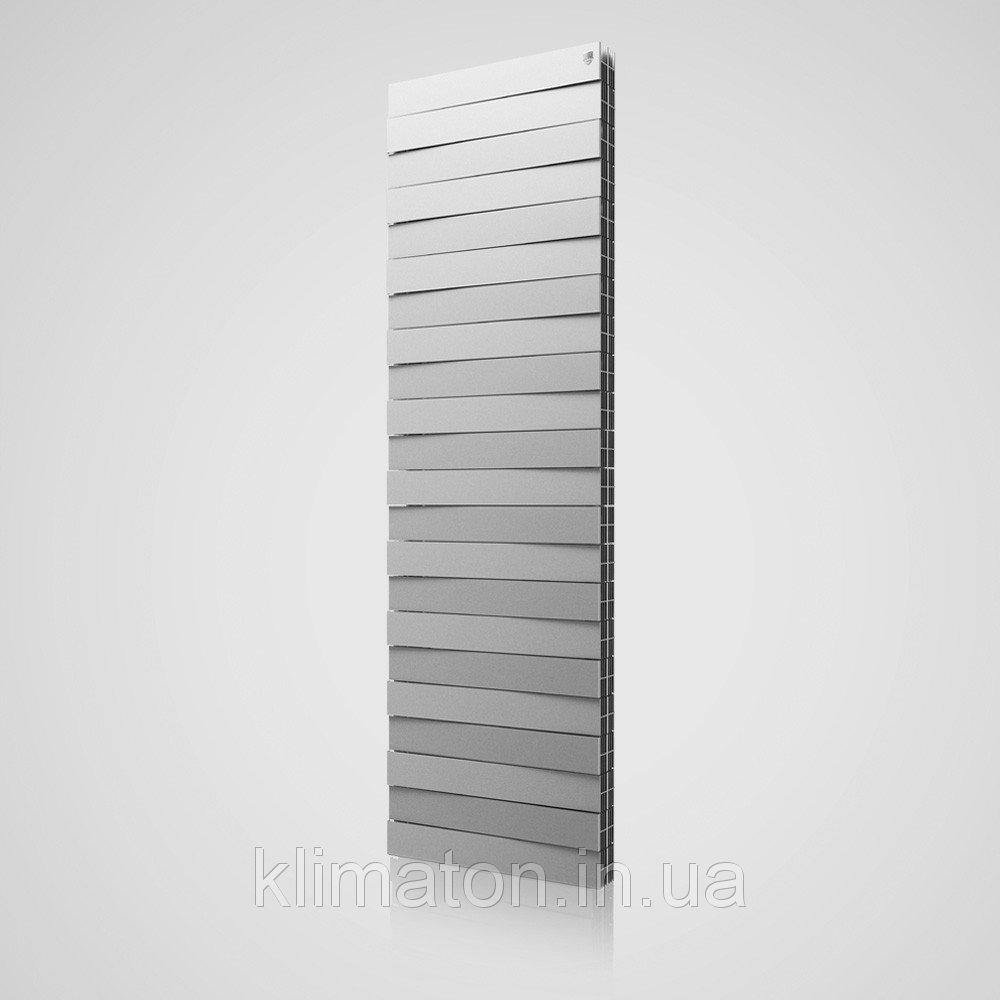 Биметаллический радиатор Royal Thermo PianoForte Tower Silver Satin 22 секции - фото 1 - id-p180997723