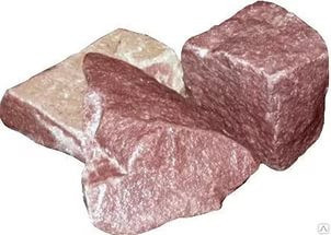 Камни для бани Малиновый кварцит колотый, 20 кг - фото 1 - id-p180999140