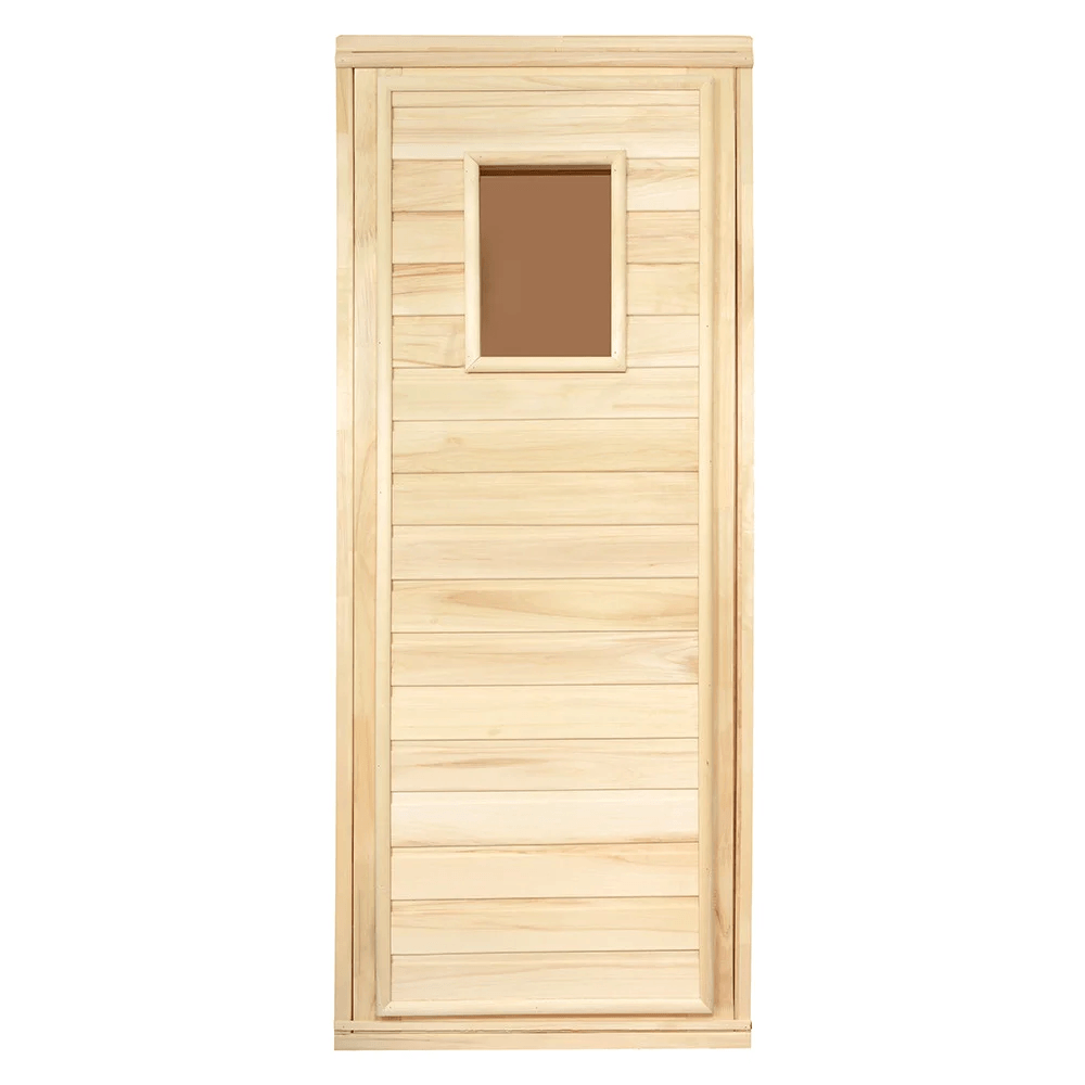 Дверь для бани деревянная со стеклом 1700х700 мм - фото 1 - id-p180997857