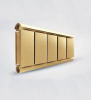 Алюминиевый дизайнерский радиатор SILVER S (золото муар) - фото 1 - id-p180999498