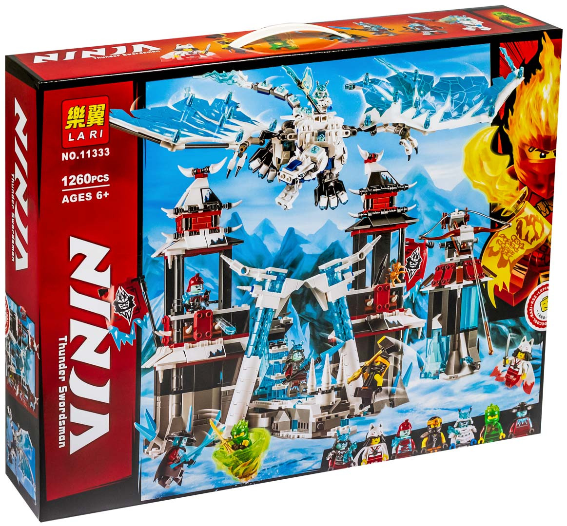 Конструктор Ninja Lari Замок проклятого императора (1260дет.) 11333 (Аналог LEGO 70678)