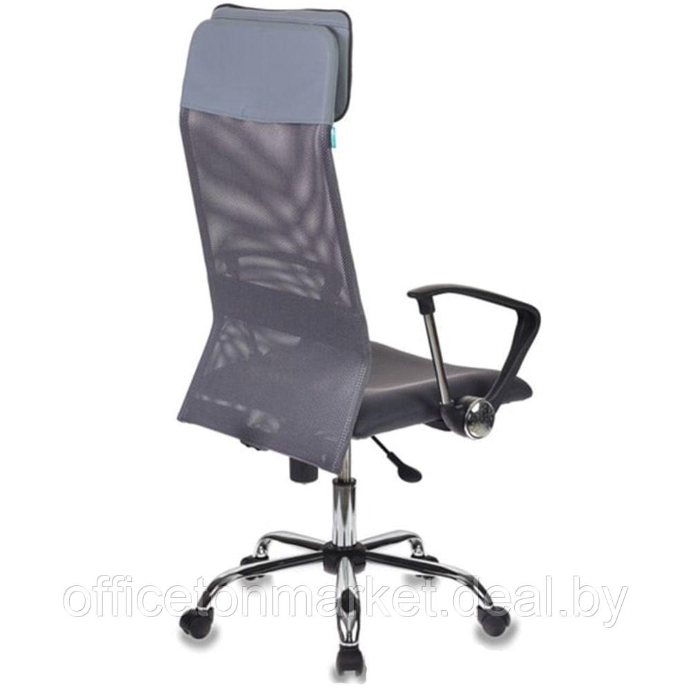 Кресло для руководителя "Бюрократ KB-6SL", сетчатая ткань, хром, серый - фото 2 - id-p137125566