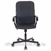 Кресло для персонала "Бюрократ CH-551", кожзам, металл, черный