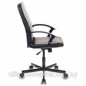 Кресло для персонала "Бюрократ CH-551", кожзам, металл, черный - фото 2 - id-p137125725