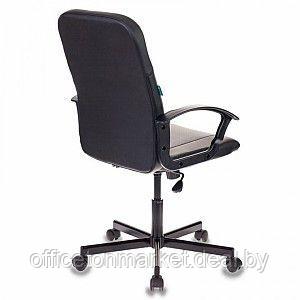 Кресло для персонала "Бюрократ CH-551", кожзам, металл, черный - фото 3 - id-p137125725