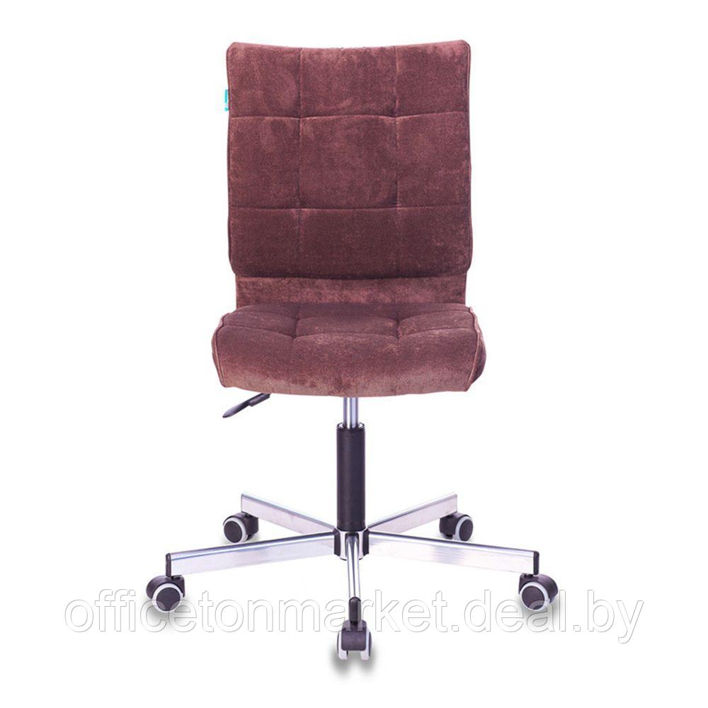 Кресло для персонала "Бюрократ СH-330M/LT", ткань, металл, темно-коричневый - фото 2 - id-p164929595