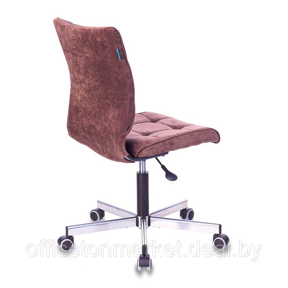 Кресло для персонала "Бюрократ СH-330M/LT", ткань, металл, темно-коричневый - фото 4 - id-p164929595