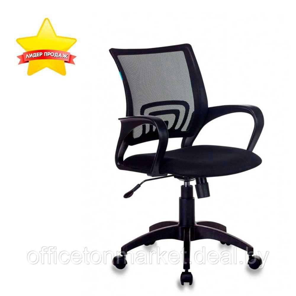 Кресло для персонала Бюрократ "CH-695N/BLACK", ткань, пластик, черный - фото 2 - id-p152684994