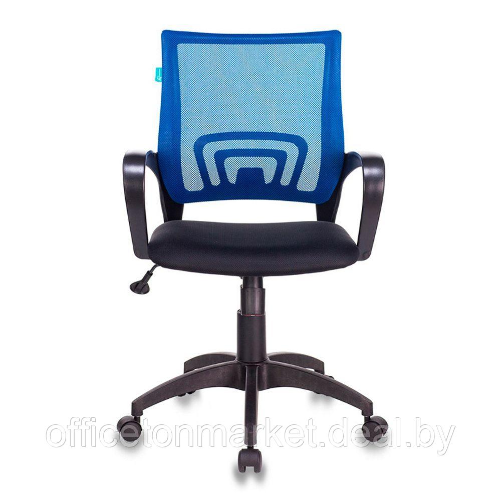 Кресло для персонала Бюрократ "CH-695N/BLACK", ткань, пластик, синий - фото 3 - id-p179290998