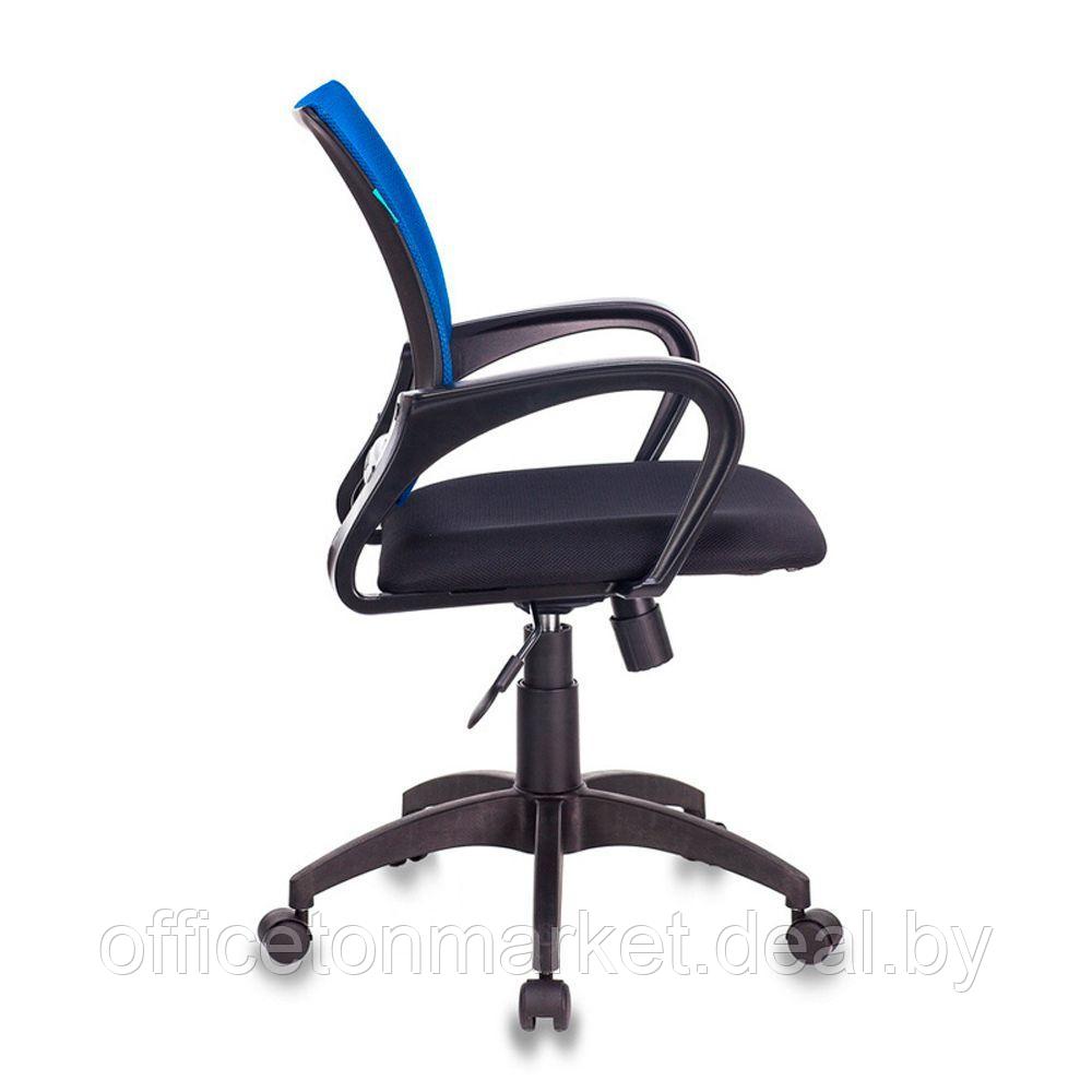 Кресло для персонала Бюрократ "CH-695N/BLACK", ткань, пластик, синий - фото 4 - id-p179290998