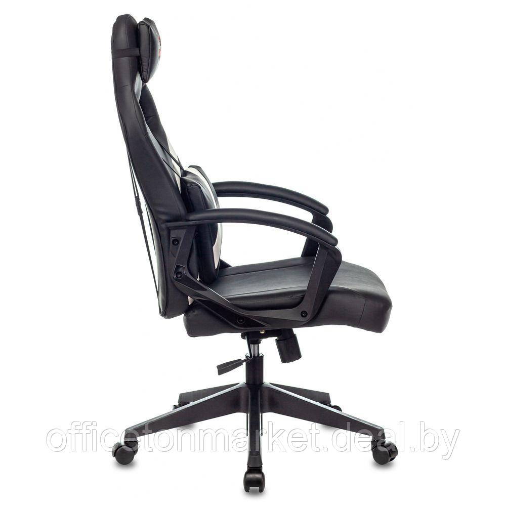 Кресло игровое "Zombie DRIVER", экокожа, пластик, черный, белый - фото 3 - id-p178284887