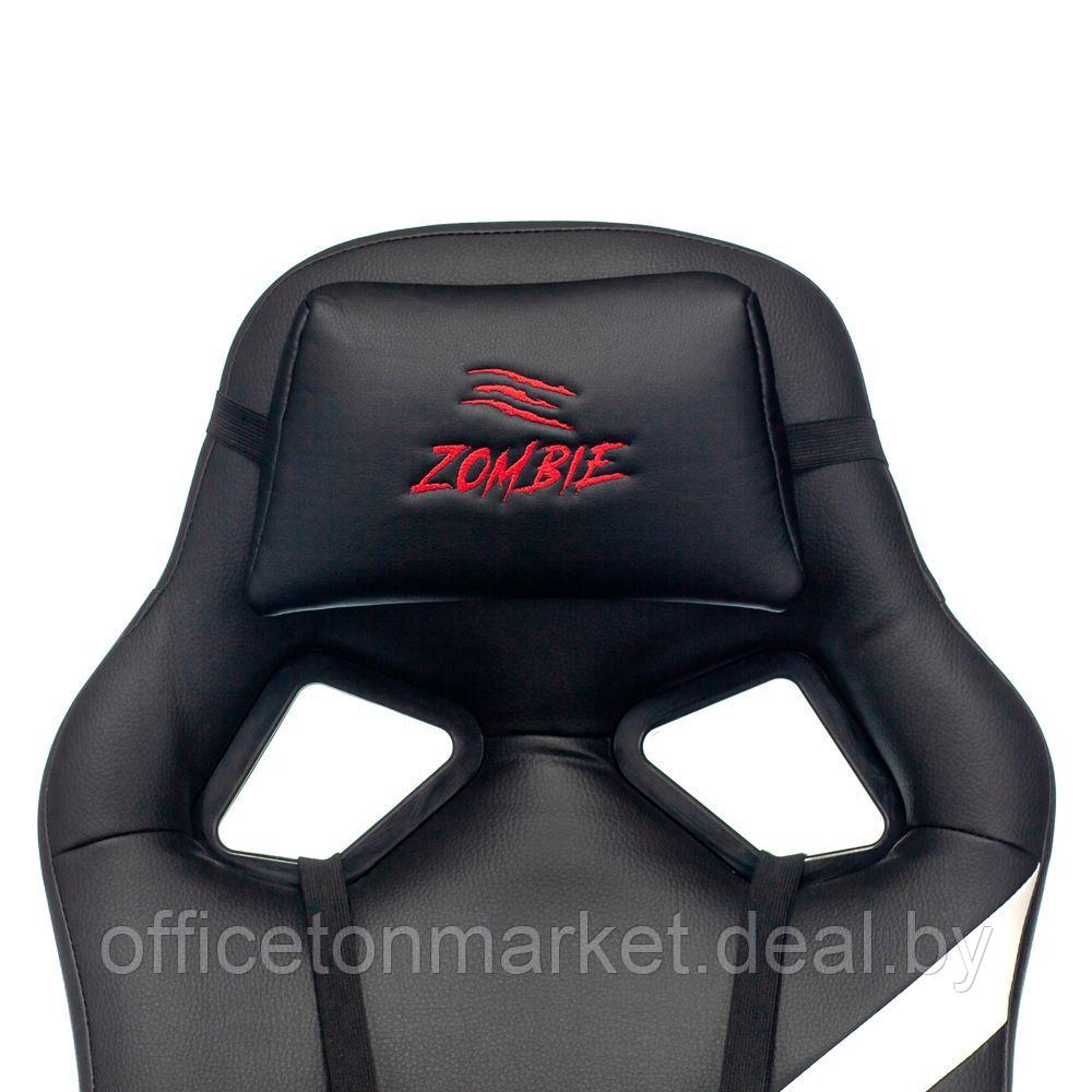 Кресло игровое "Zombie DRIVER", экокожа, пластик, черный, белый - фото 6 - id-p178284887
