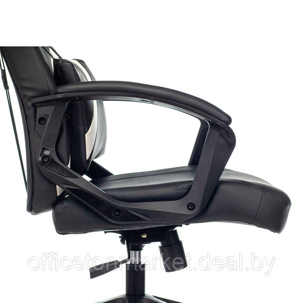 Кресло игровое "Zombie DRIVER", экокожа, пластик, черный, белый - фото 9 - id-p178284887