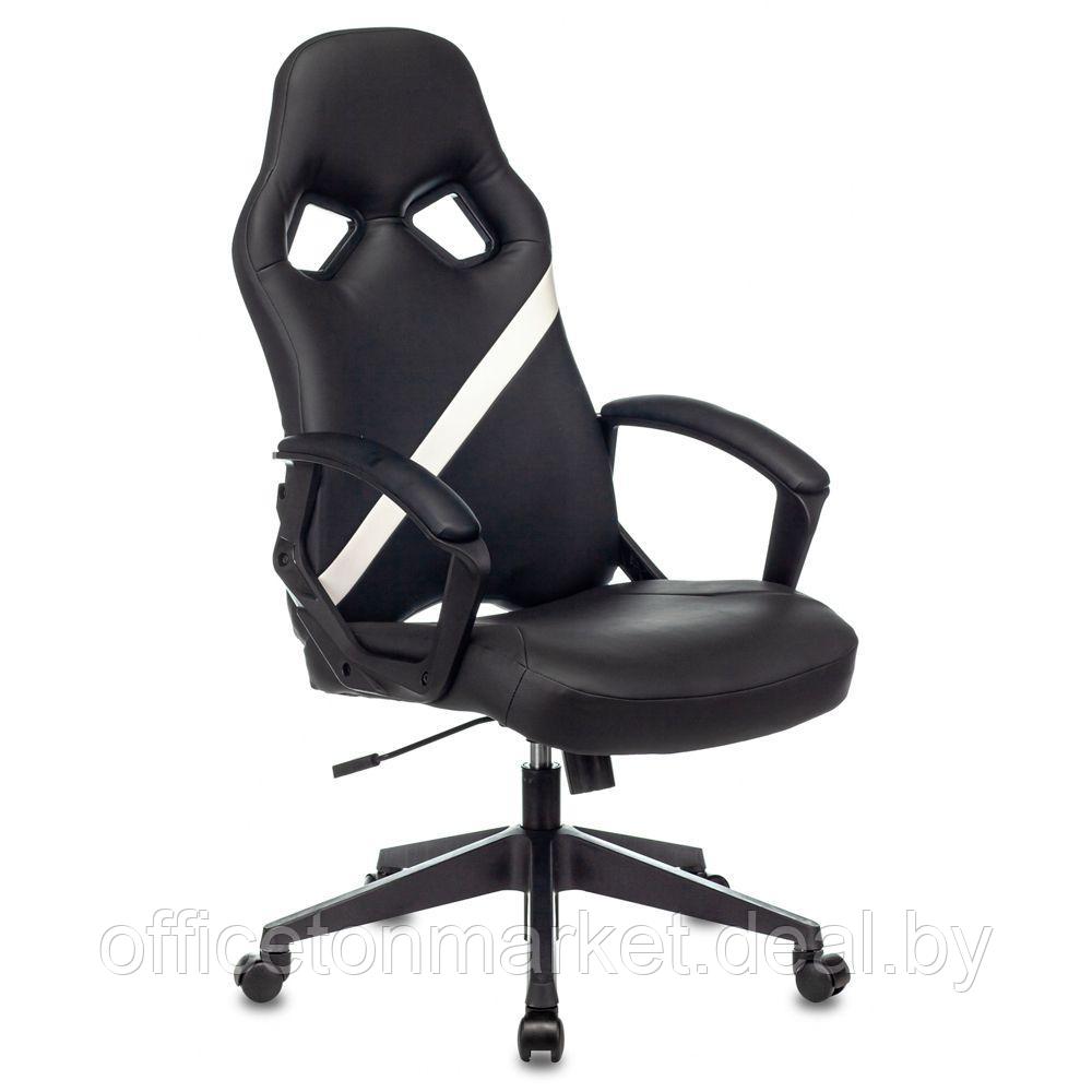 Кресло игровое "Zombie DRIVER", экокожа, пластик, черный, белый - фото 10 - id-p178284887