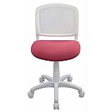 Кресло для детей Бюрократ "CH-W296NX/15-175", ткань, пластик, белый, розовый, фото 2