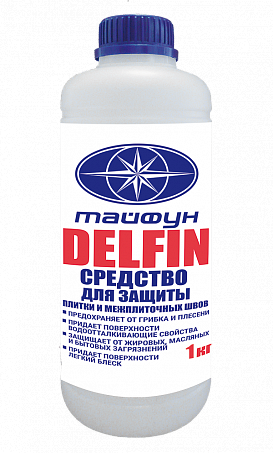 Средство защитное для швов плитки против грибка Тайфун Мастер Delfin 1кг.