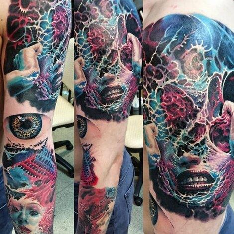 Краска World Famous Tattoo Ink MAKS KORNEV'S ZOMBIE COLOR SET - 6шт - фото 8 - id-p181014062