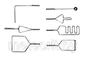 Набор из 7 зондов постановочных по Рау с шариком на витой ручке