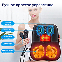 Массажная подушка для дома и автомобиля (для шеи, плеч, спины, поясницы, живота и ног) R7-16PB, фото 3