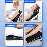 Массажная подушка для дома и автомобиля (для шеи, плеч, спины, поясницы, живота и ног) R7-16PB, фото 6