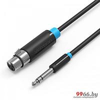 Vention 6.5mm Jack M - XLR Black 1.5m BBEBG