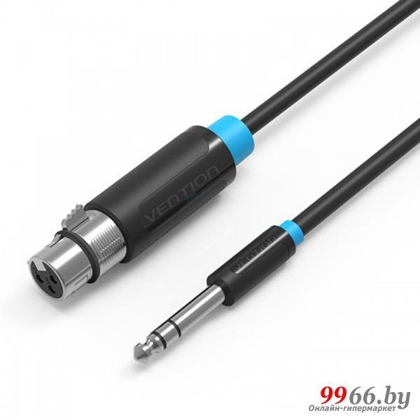 Vention 6.5mm Jack M - XLR Black 1.5m BBEBG - фото 1 - id-p180988155