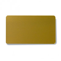 Бейдж субл. без окна 76x51 мм,  цвет золото шлиф