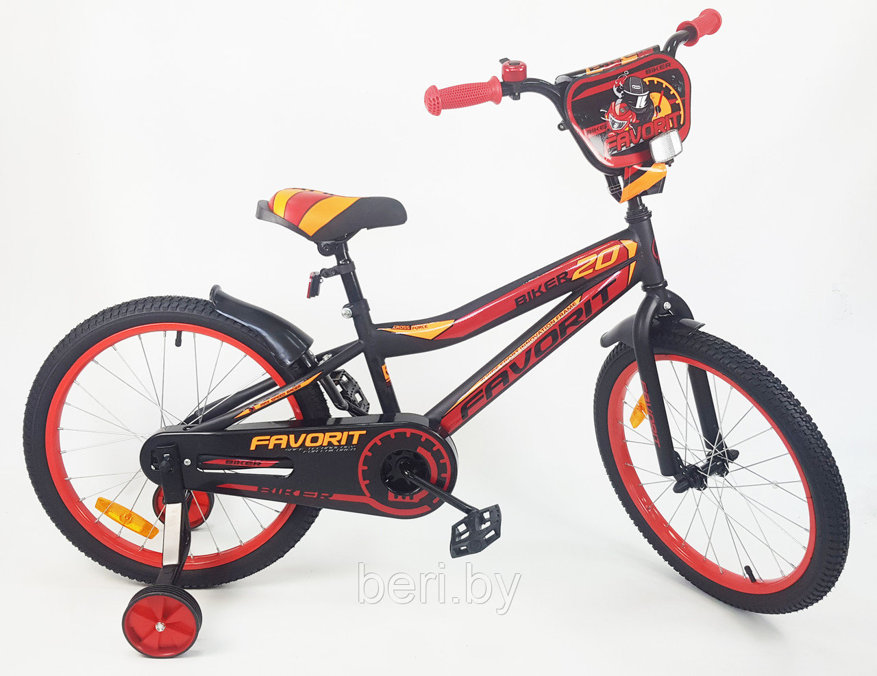 BIK-20GN Велосипед детский Favorit Biker 20", 6-9 лет, зеленый - фото 3 - id-p181067773