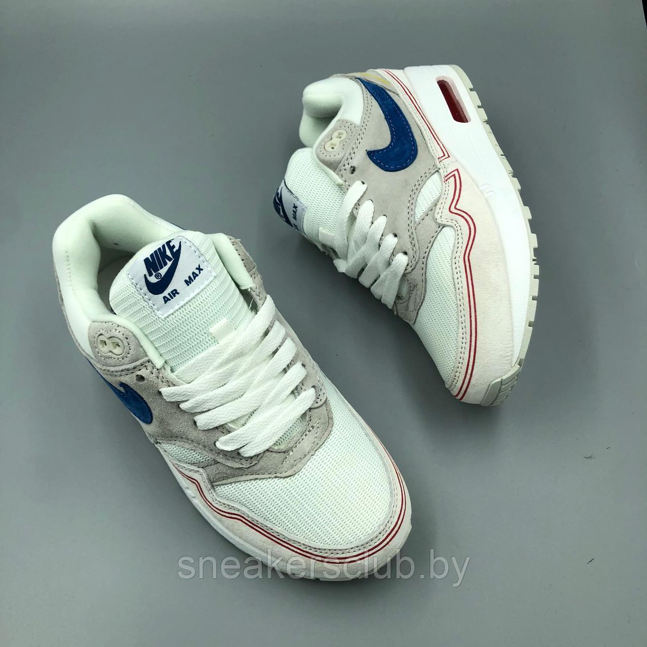 Кроссовки женские / подростковые белые Nike Air Max 1 - фото 3 - id-p181070951