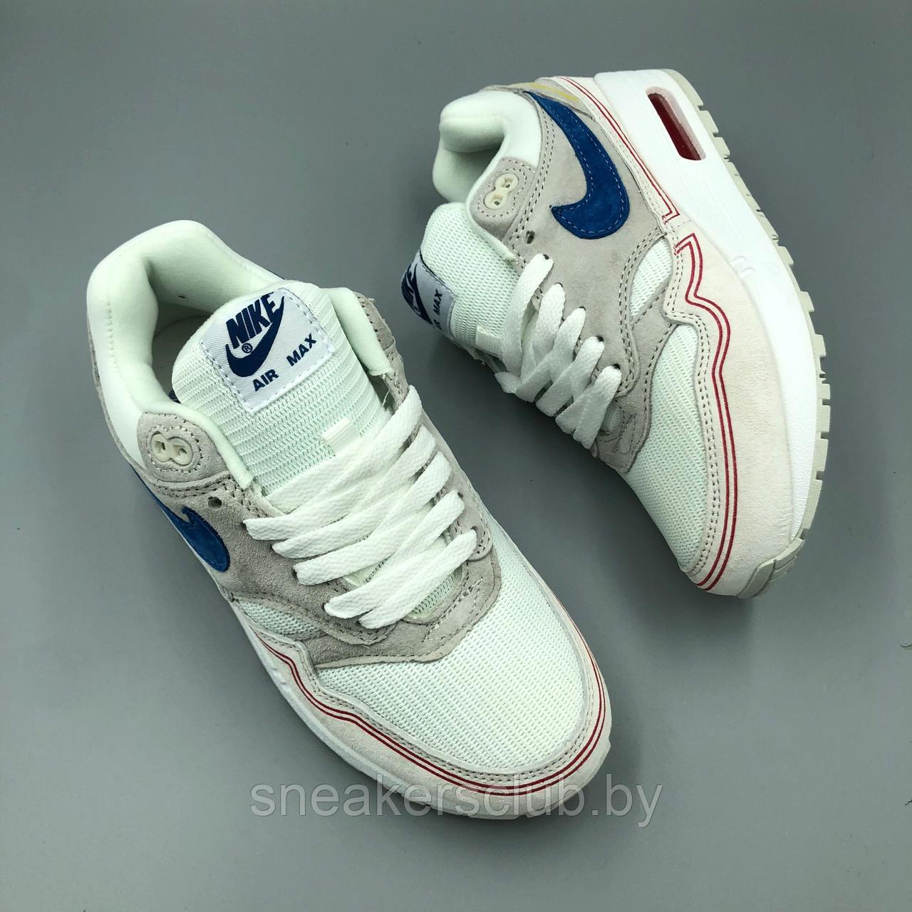 Кроссовки женские / подростковые белые Nike Air Max 1 - фото 5 - id-p181070951