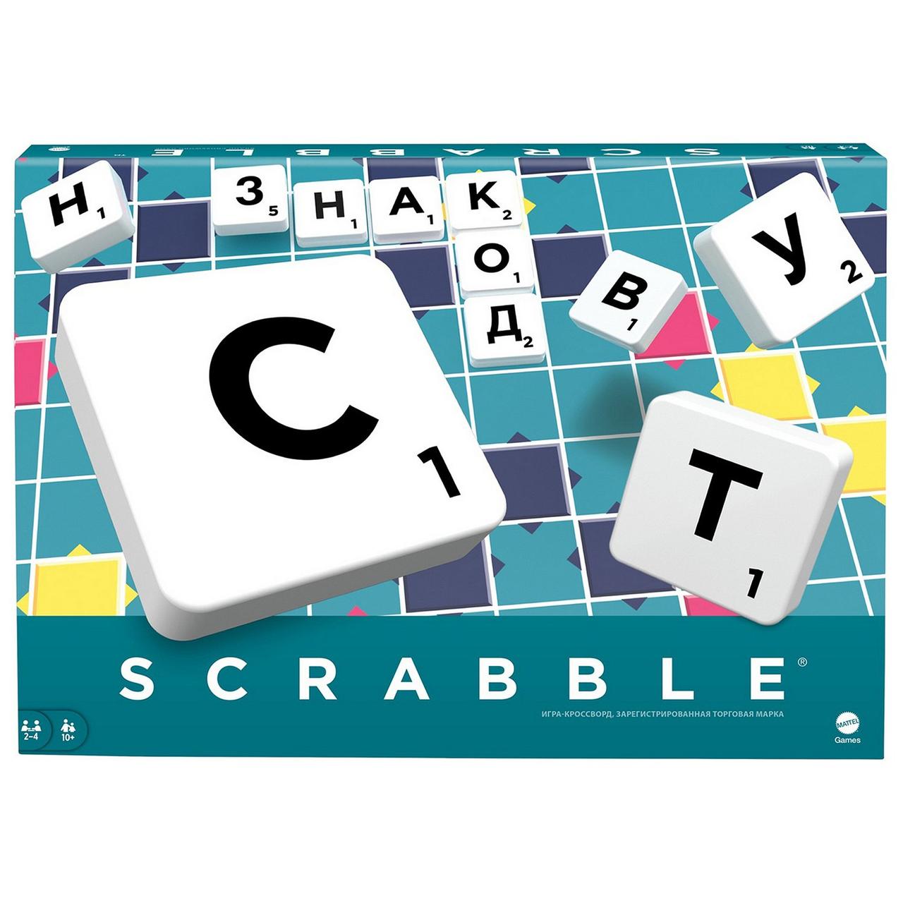 Настольная ИГРА "СКРЭББЛ" Scrabble Y9618 классический Mattel Games