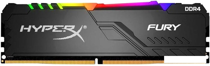 Оперативная память HyperX Fury RGB 16GB DDR4 PC4-25600 HX432C16FB4A/16 - фото 1 - id-p181073345