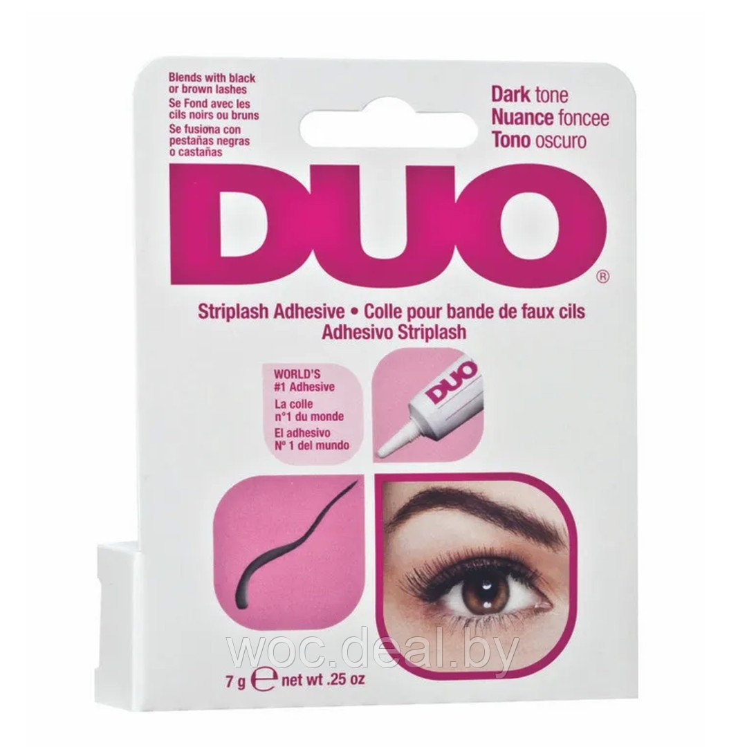 DUO Клей для ресниц Striplash Adhesive Dark Tone, 7 г - фото 1 - id-p181079074