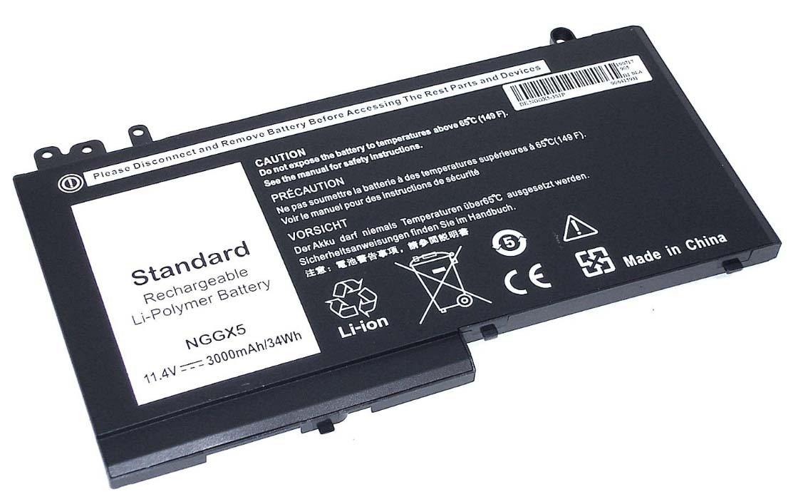 Аккумулятор (батарея) для ноутбука Dell Latitude E5470 E5270 E5570 (NGGX5) 11.4V 3000mAh