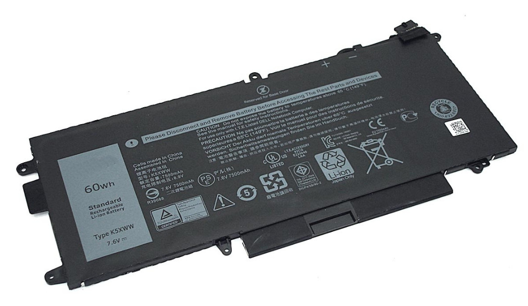 Оригинальный аккумулятор (батарея) для ноутбука Dell Latitude E5289 L3180 (725KY) 7.6V 7890mAh