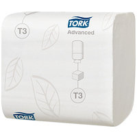 Бумага туалетная листовая Т3 "Tork Advanced", 2 слоя