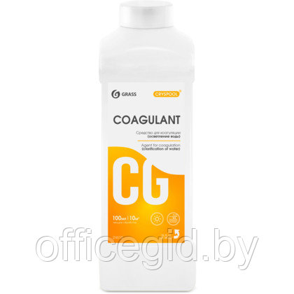 Средство для осветления воды "CRYSPOOL Coagulant", 1 л, канистра