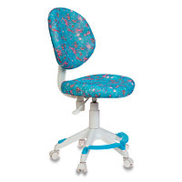 Кресло для детей Бюрократ "KD-W6-F", ткань, пластик, голубой аквариум