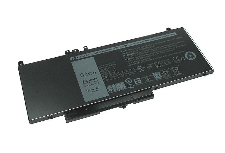 Аккумулятор (батарея) для ноутбука Dell Latitude E5450, E5470, E5550, E5570 (6MT4T) 7.6V 62Wh